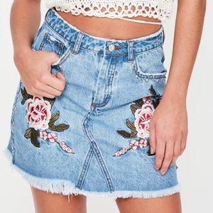 NWT Missguided denim skirt